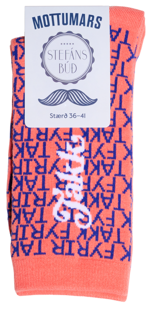 Mottumarssokkar - viðhafnarútgáfa - bleikir