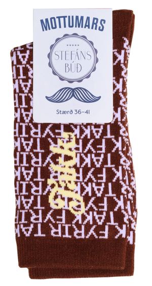 Mottumarssokkar - viðhafnarútgáfa - brúnir