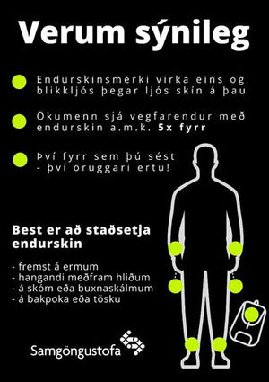 Endurskinsborðar / Snap Band (2 stk)