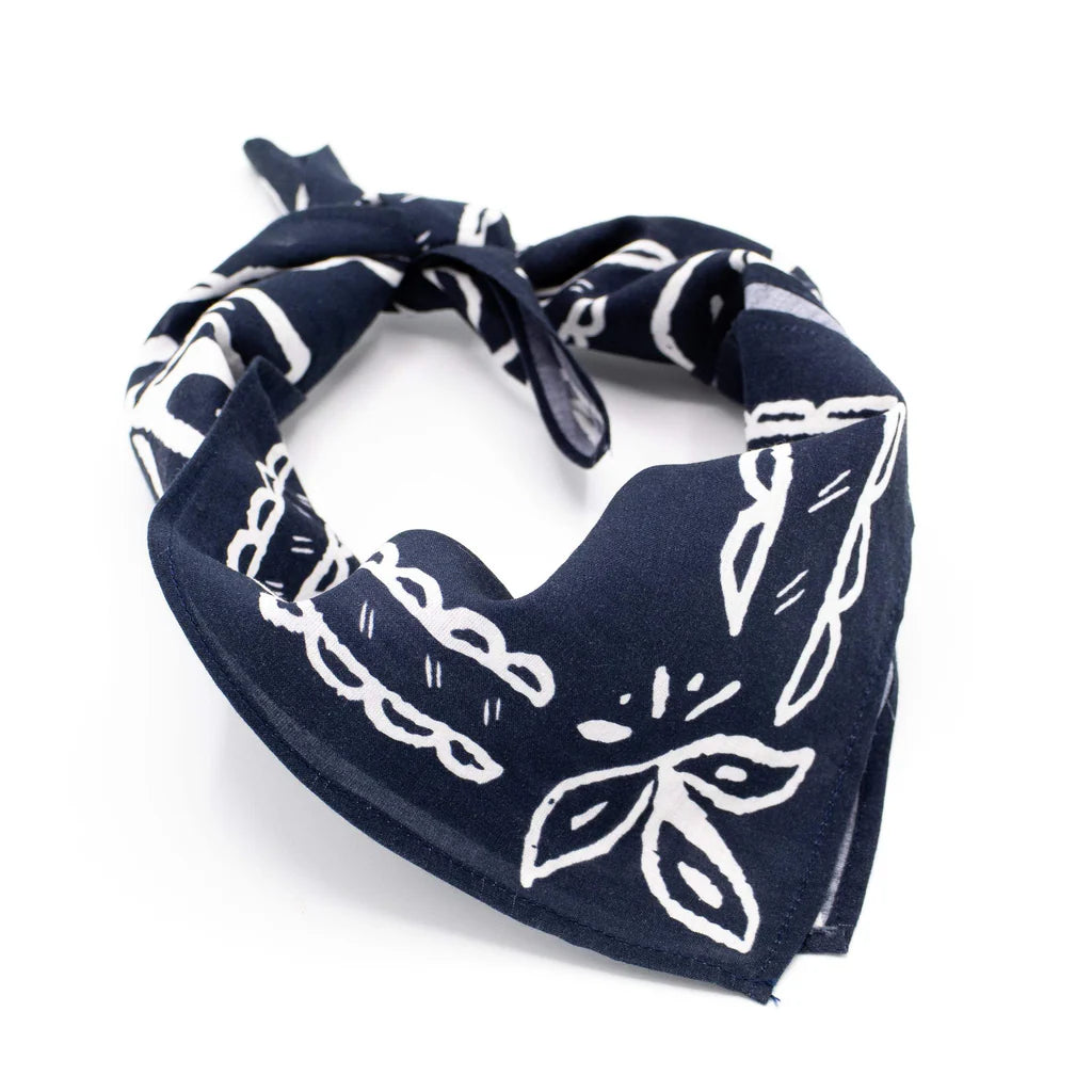 K&S hálsklútur - Bandana - dökkblár