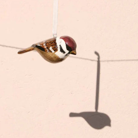 Handgerður fugl frá Mifuko - brúnn (2123)