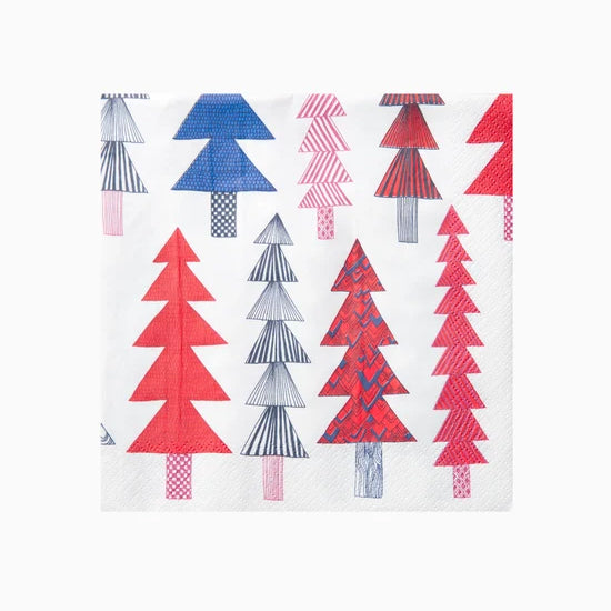 Marimekko servíettur - Kuusikossa - rauðar