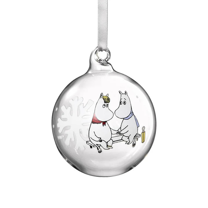 Múmín jólakúla, 7 cm - snowflake