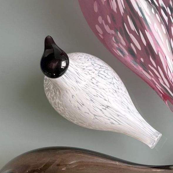 Lítill hvítur glerfugl frá Muurla