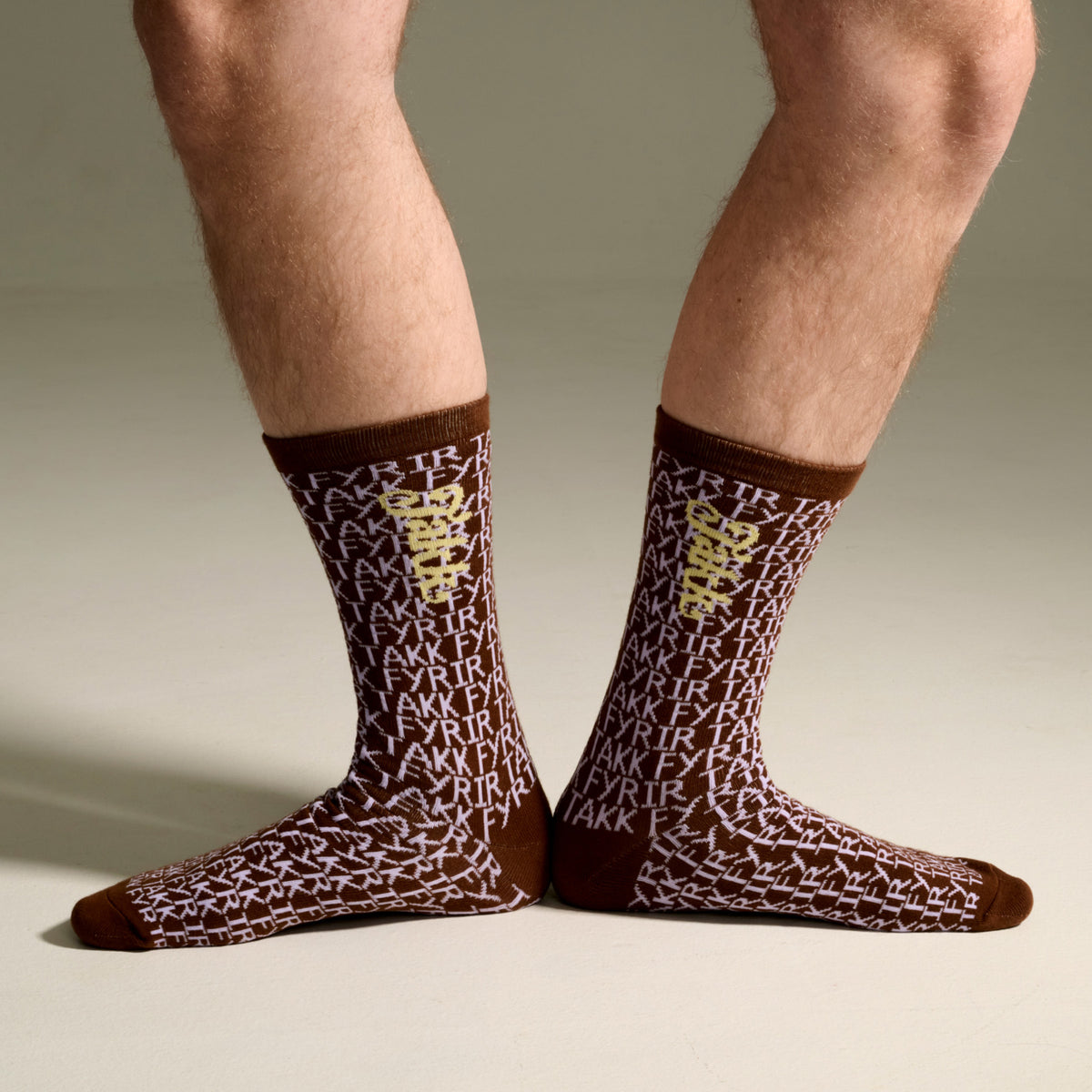 Mottumarssokkar - viðhafnarútgáfa - brúnir