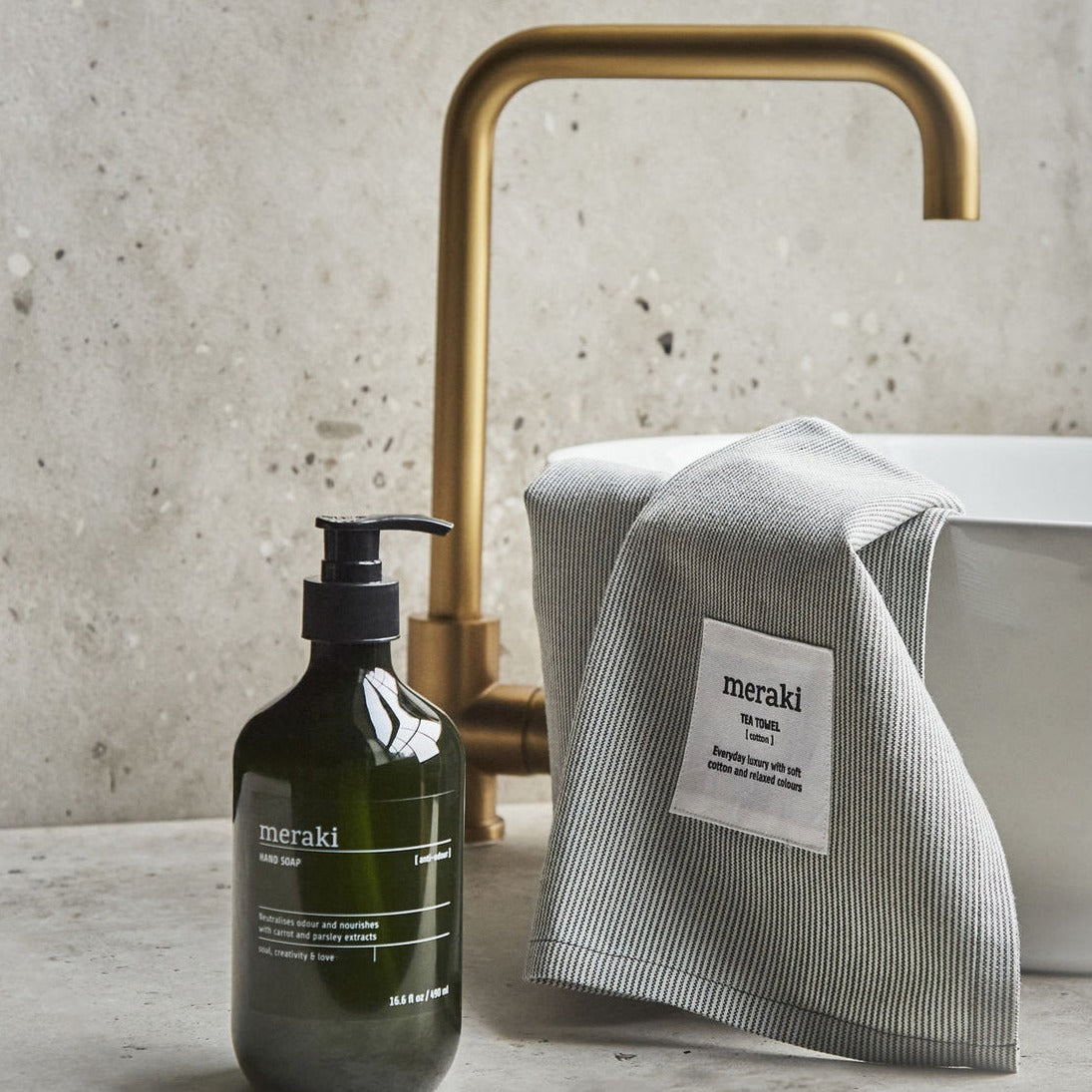 Gjafasett / handsápa + viskastykki