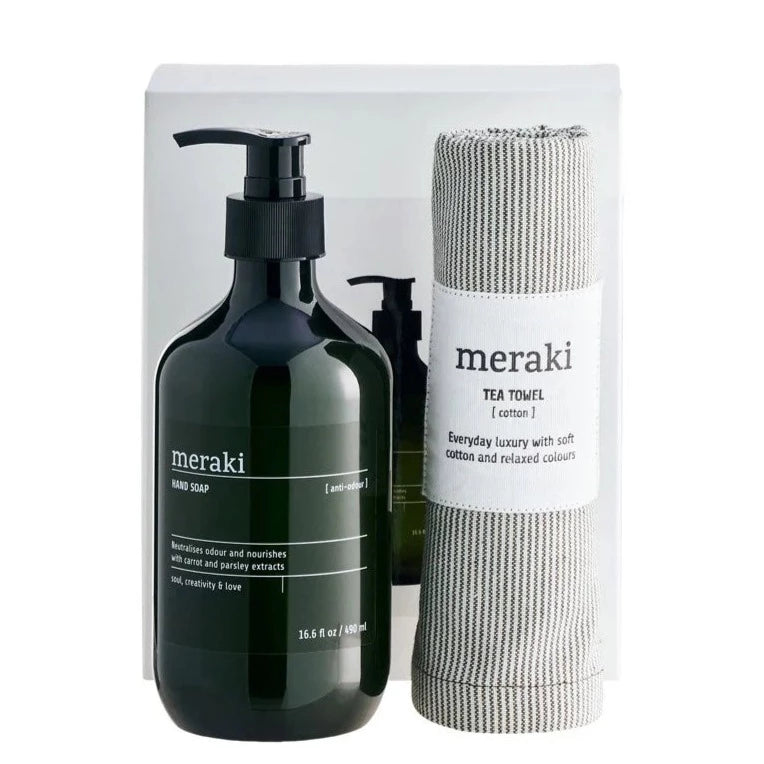 Gjafasett / handsápa + viskastykki