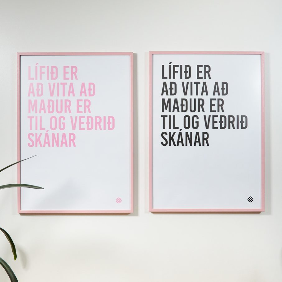 Lífið er ... veggspjald 50x70 cm