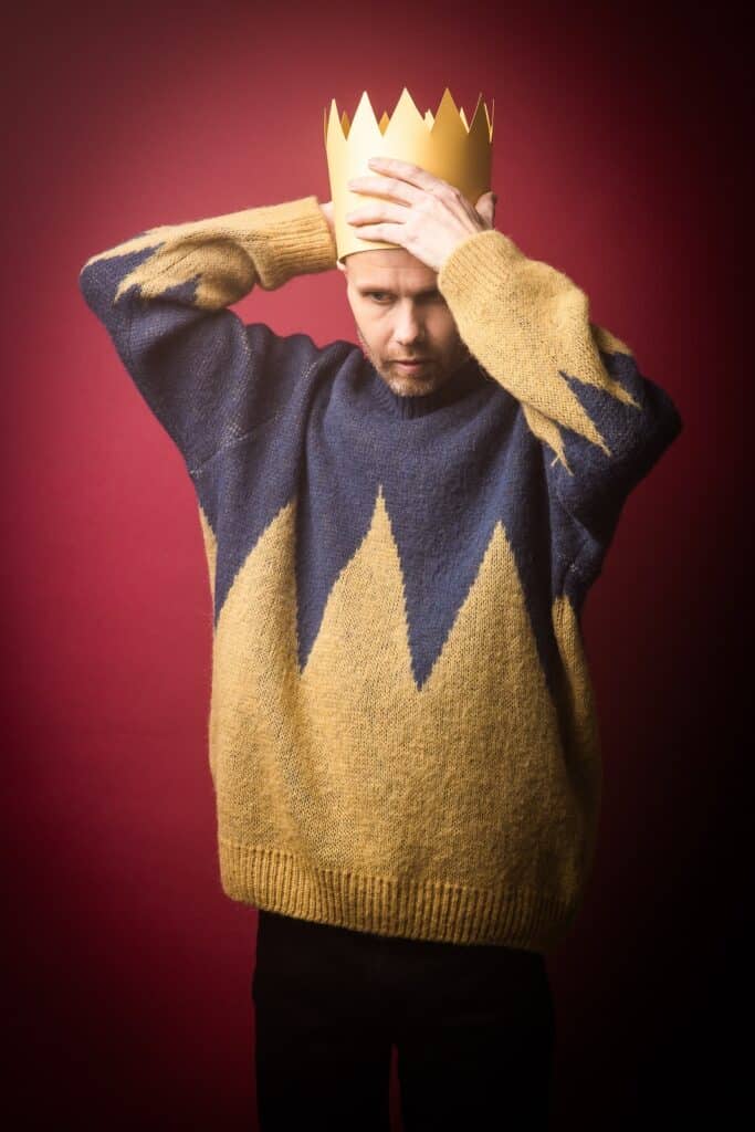 Líf ertu að grínast? dökkblátt - 30x40 cm